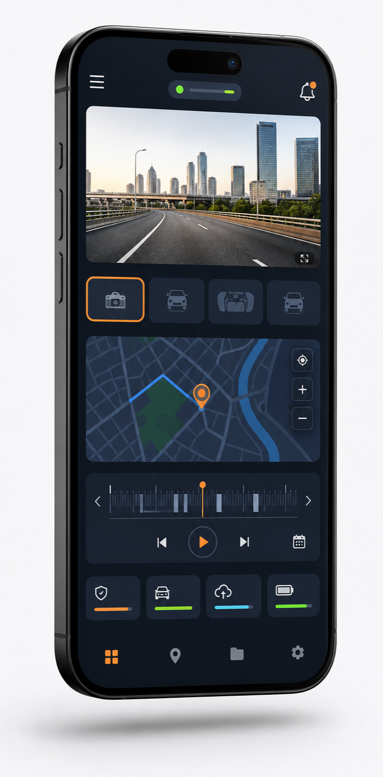 Экран приложения Mobicams